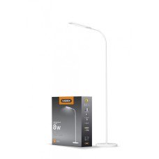 LED напольный торшер белый VIDEX 8W 3000-5500K