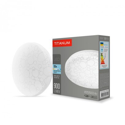 LED светильник настенно-потолочный TITANUM 12W 5000K Кольца, TLCL-125C