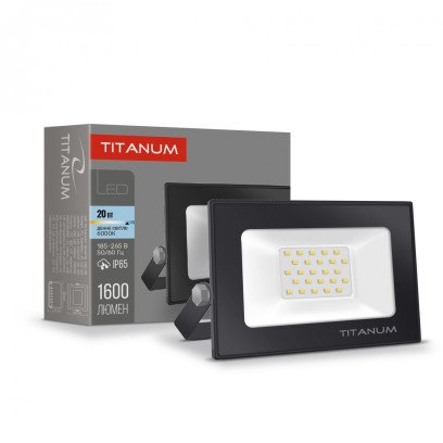 LED прожектор TITANUM 20W 6000K, TLF206