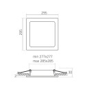 LED світильник Back квадратний VIDEX 26W 5000K 220V, VL-DLBS-265