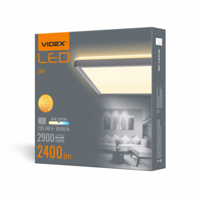 LED светильник с декоративной подсветкой VIDEX DL3S 24W 4000K Белый, VL-DL3S-244W