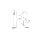 LED торшер підлоговий білий VIDEX  VL-TF07W 14W 3000-5500K, VL-TF07W