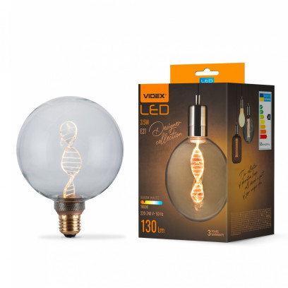 LED лампа VIDEX Filament 3.5W E27 1800K, VL-DNA-G125-C