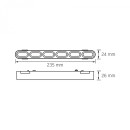 LED Світильник трековий VIDEX LD16B 11W 4000K 48V Black, VL-TRMS-LD16B