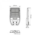 LED світильник сонячний IP54 TITANUM 700Lm 5000K Сенсорний, TL-SLSO-105-S