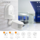 Датчик руху та освітлення VIDEX 1200W інфрачервоний, VL-SPW02W