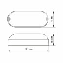 LED світильник (ЖКГ) овальний VIDEX 7W 5000K білий, VL-BHO-075PW