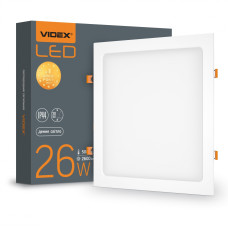 LED світильник Back квадратний VIDEX 26W 5000K 220V