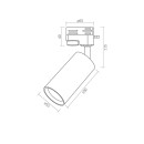 Светильник под лампу SPF06C GU10 трековый черный, VL-SPF06C-B