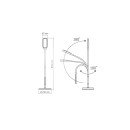 LED торшер напольный белый VIDEX VL-TF07W 14W 3000-5500K, VL-TF07W