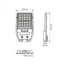 LED светильник солнечный IP54 TITANUM 700Lm 5000K Сенсорный, TL-SLSO-105-S