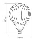 LED лампа VIDEX Filament VL-DG125175-WZTMO 4W E27 3000K Matt opal, VL-DG125175-WZTMO