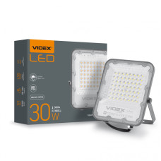 LED прожектор VIDEX PREMIUM 30W 5000K 220V Gray День-ніч (VL-F2-305G-N)