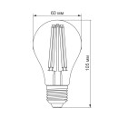 LED лампа TITANUM  Filament A60 7W E27 4100K 220V, TLFA6007274