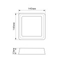 LED Светильник квадратный накладной TITANUM 12W 5000K 220V, TL-BHS20-125 LED Светильник квадратный накладной TITANUM 12W 5000K 220V, TL-BHS20-125