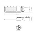 LED ліхтар вуличний VIDEX IP65 SLE17 50W 5500Lm 5000K 220V, VL-SLE17-0505