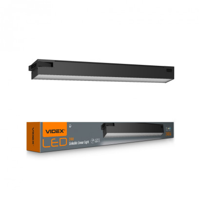 LED світильник лінійний магістральний VIDEX BNL02 24W 0.6М 5000K 220V Black, VL-BNL02-24065B