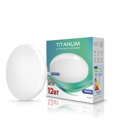 LED светильник настенно-потолочный TITANUM 12W 5000K Матовый, TLCL-125M