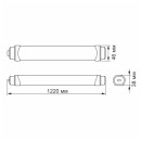 LED світильник IP65 лінійний магістральний VIDEX 36W 1,2М 5000K, VL-BNWL-36125