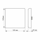 LED світильник безрамковий квадратний VIDEX 15W 4100K, VL-DLFS-154