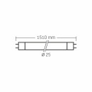 LED лампа VIDEX T8 24W 1.5M 6000K матова, VLE-T8-24156