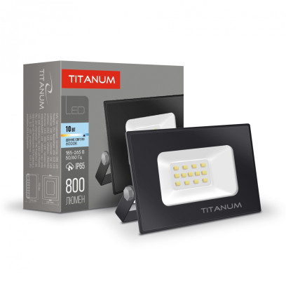 LED прожектор TITANUM 10W 6000K, TLF106