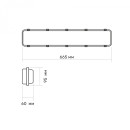 LED светильник линейный IP65 под лампу T8 TITANUM 0,6М 220В, TL-BNW-T8062 LED светильник линейный IP65 под лампу T8 TITANUM 0,6М 220В, TL-BNW-T8062