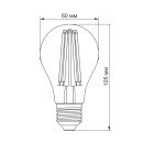 LED лампа TITANUM Filament A60 7W E27 4100K 220V, TLFA6007274
