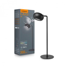 LED лампа настiльна з акумулятором VIDEX 3W 3000-5500K Чорна