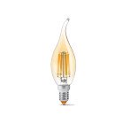 LED лампа VIDEX Filament C37FtA 6W E14 2200K, VL-C37FtA-06142