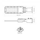 LED фонарь уличный VIDEX IP65 SLE17 50W 5500Lm 5000K 220V, VL-SLE17-0505
