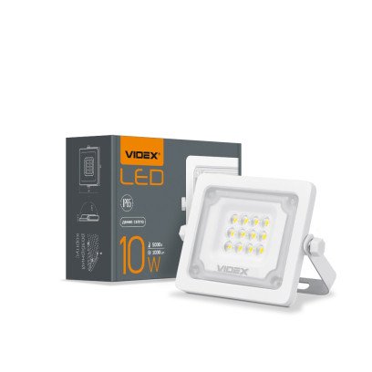 LED прожектор VIDEX F2e 10W 5000K, VL-F2e-105W