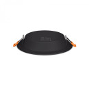 LED світильник Back вбудований круглий VIDEX 15W 5000K Black, VL-DLBR-155B