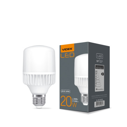 LED лампа VIDEX A65 20W E27 5000K, VL-A65-20275