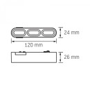 LED Світильник трековий VIDEX LD13B 5.5W 4000K 48V Black, VL-TRMS-LD13B