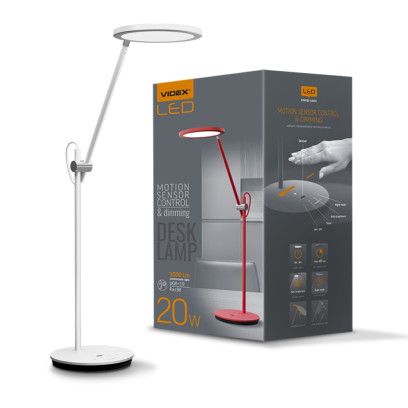 LED лампа настільна VIDEX VL-TF15W 20W 4100K 220V, VL-TF15W
