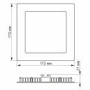 LED світильник з регулюванням яскравості, вбудований Квадрат VIDEX 12W 3000-6200K С3, VL-DLSС3-12 LED світильник з регулюванням яскравості, вбудований Квадрат VIDEX 12W 3000-6200K С3, VL-DLSС3-12