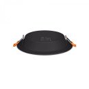 LED світильник Back вбудований круглий VIDEX 15W 5000K Black, VL-DLBR-155B