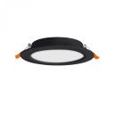 LED світильник Back вбудований круглий VIDEX 15W 5000K Black, VL-DLBR-155B