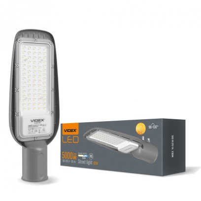 LED фонарь уличный VIDEX IP65 50W 5000Lm 5000K VL-SLE16-505, VL-SLE16-505