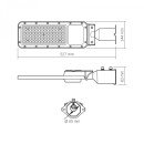 LED фонарь уличный VIDEX IP65 SLE17 100W 11000Lm 5000K 220V, VL-SLE17-1005