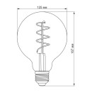 LED лампа VIDEX Filament G125FASD 5W E27 2200K дімерна, VL-G125FASD-05272 LED лампа VIDEX Filament G125FASD 5W E27 2200K дімерна, VL-G125FASD-05272