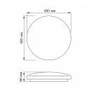 LED светильник настенно-потолочный круглый VIDEX 48W 4100K, VL-CLR-484M