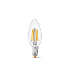 LED лампа VIDEX Filament C37F 6W E14 4100K 220V, VL-C37F-06144
