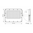 LED прожектор автономний VIDEX 1000LM 5000K 3.2 V, VL-FSO2-505
