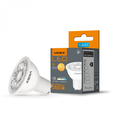 LED лампа VIDEX MR16eL 7W GU10 4100K, VL-MR16eL-07104