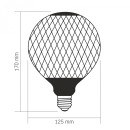 LED лампа VIDEX Filament 6W E27 1800K Black Magician net, VL-DG125BP LED лампа VIDEX Filament 6W E27 1800K Black Magician net, VL-DG125BP