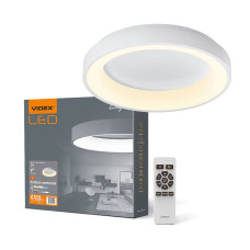 LED світильник настінно-стельовий кільцевий VIDEX 72W 2700K-6000K 220V White