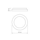 LED світильник настінно-стельовий кільцевий VIDEX 72W 2700K-6000K 220V White, VLE-ERC-72W