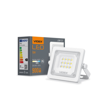 LED прожектор VIDEX F2e 10W 900Lm 5000K 220V, VLE-F2e-105W